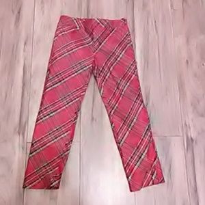 Adorable red plaid janie and jack pants